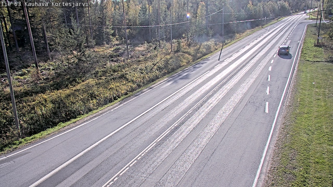 Weather Camera Image Road 63 Kauhava Kortesjärvi, Kauhava, Etelä-Pohjanmaa