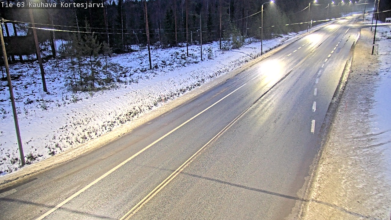 Weather Camera Image Road 63 Kauhava Kortesjärvi, Kauhava, Etelä-Pohjanmaa