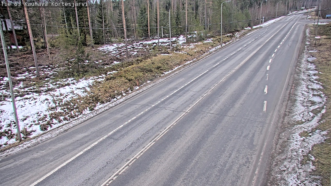 Weather Camera Image Road 63 Kauhava Kortesjärvi, Kauhava, Etelä-Pohjanmaa