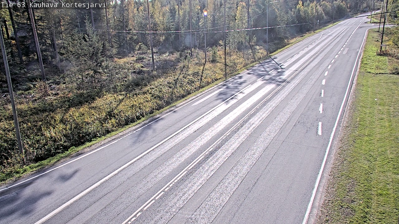 Weather Camera Image Road 63 Kauhava Kortesjärvi, Kauhava, Etelä-Pohjanmaa