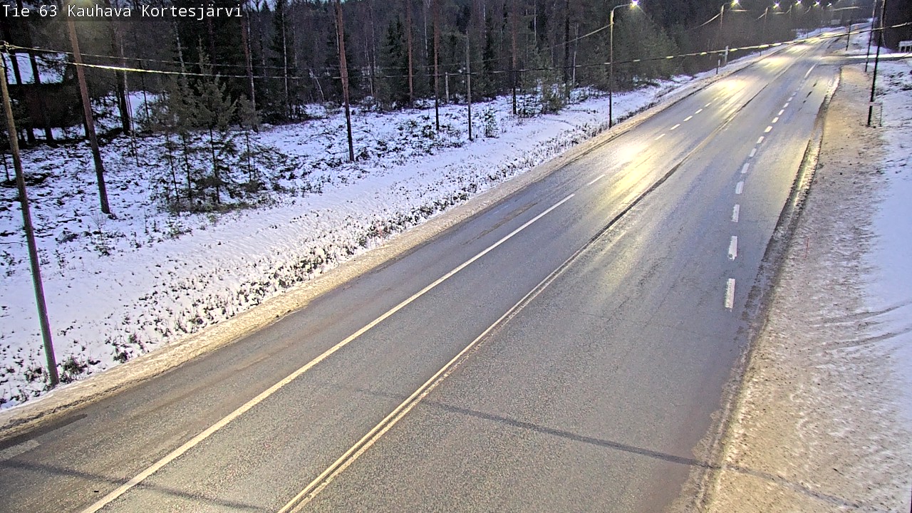 Weather Camera Image Road 63 Kauhava Kortesjärvi, Kauhava, Etelä-Pohjanmaa