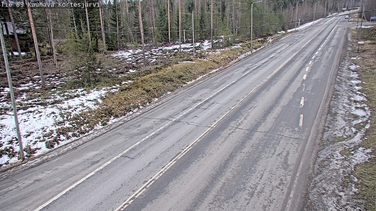 Weather Camera Image Road 63 Kauhava Kortesjärvi, Kauhava, Etelä-Pohjanmaa