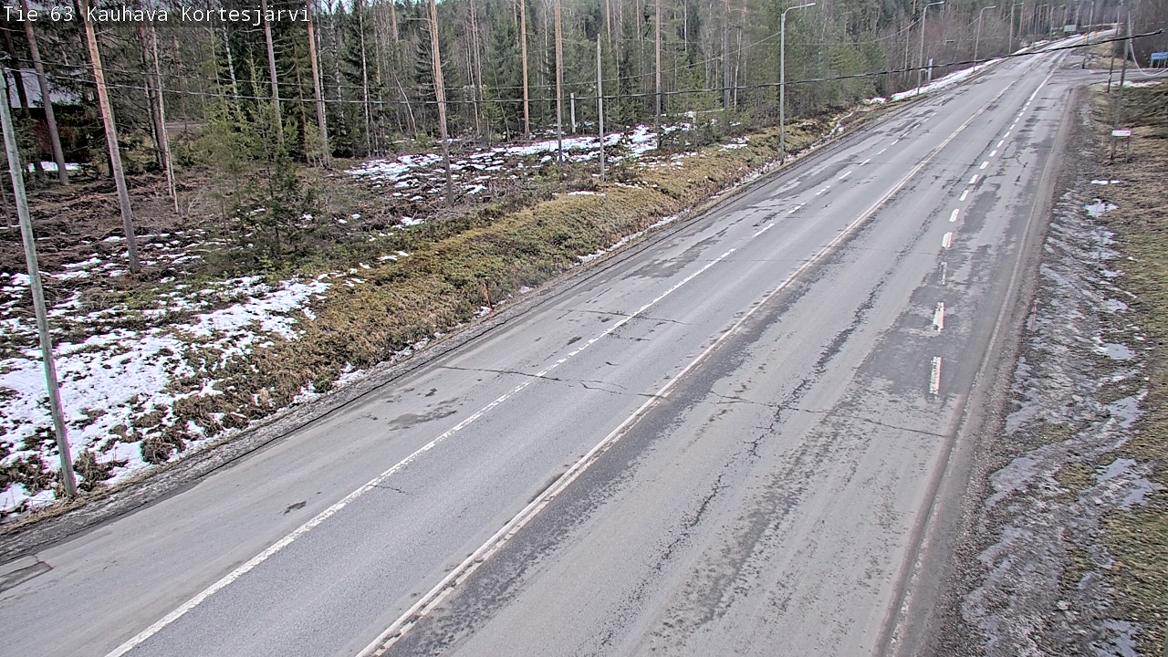 Weather Camera Image Road 63 Kauhava Kortesjärvi, Kauhava, Etelä-Pohjanmaa