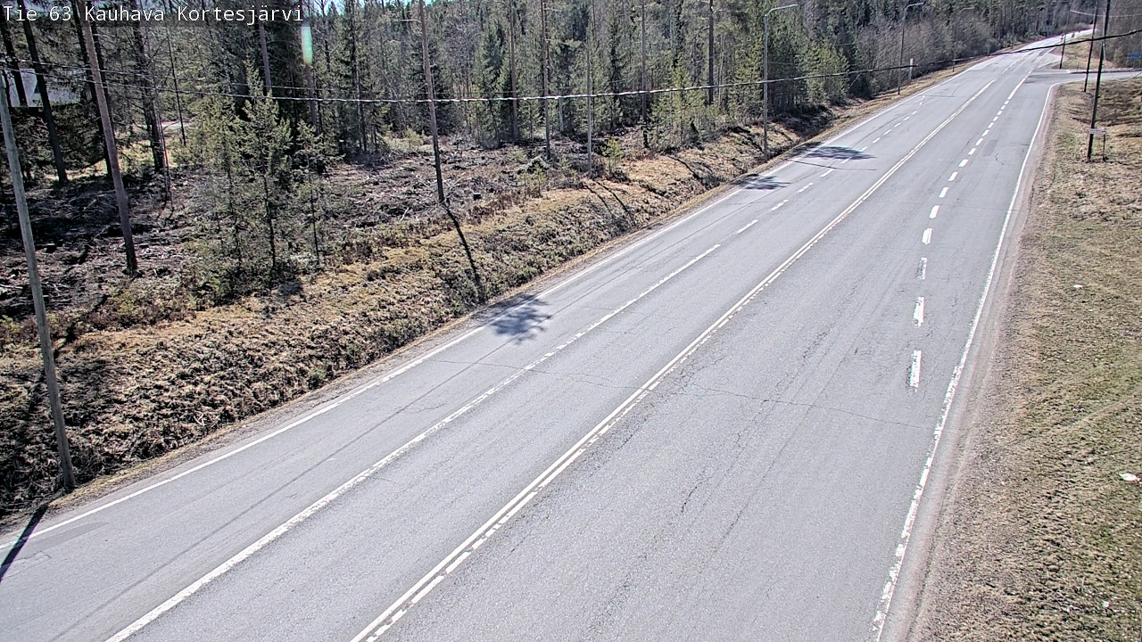 Weather Camera Image Väg 63 Kauhava Kortesjärvi, Kauhava, Etelä-Pohjanmaa