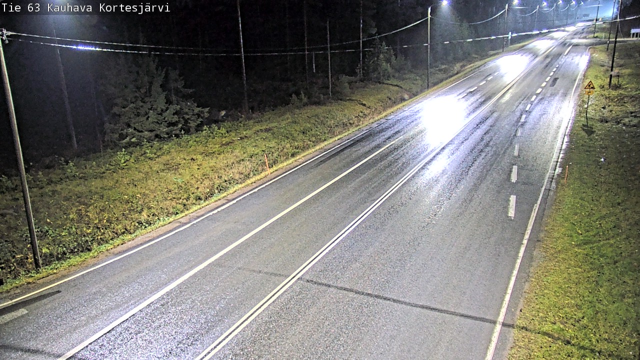 Weather Camera Image Road 63 Kauhava Kortesjärvi, Kauhava, Etelä-Pohjanmaa