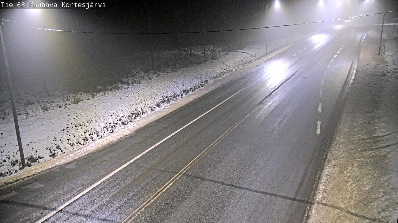 Weather Camera Image Road 63 Kauhava Kortesjärvi, Kauhava, Etelä-Pohjanmaa