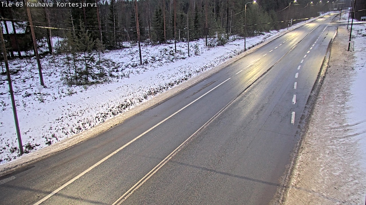 Weather Camera Image Road 63 Kauhava Kortesjärvi, Kauhava, Etelä-Pohjanmaa