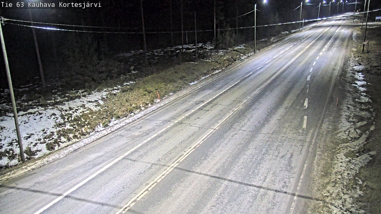 Weather Camera Image Road 63 Kauhava Kortesjärvi, Kauhava, Etelä-Pohjanmaa