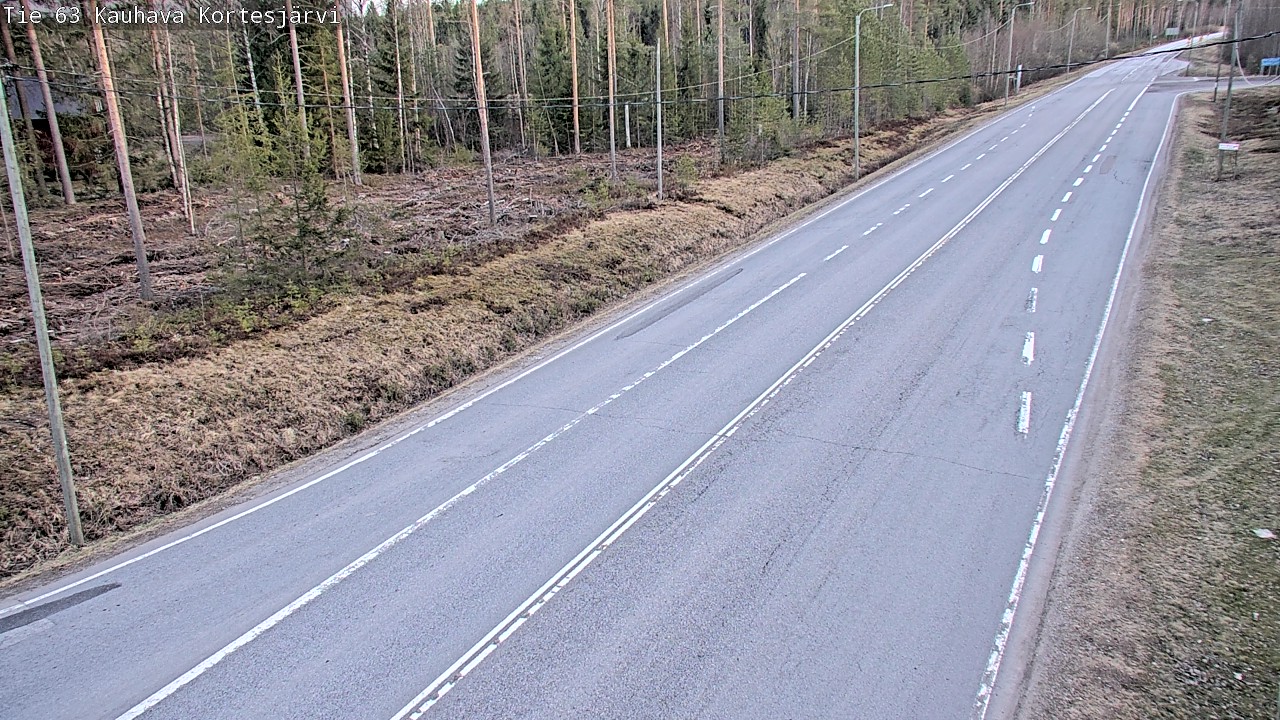 Weather Camera Image Väg 63 Kauhava Kortesjärvi, Kauhava, Etelä-Pohjanmaa