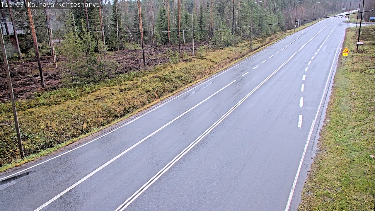 Weather Camera Image Road 63 Kauhava Kortesjärvi, Kauhava, Etelä-Pohjanmaa