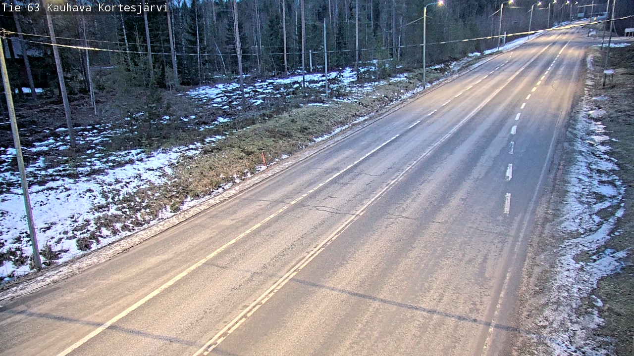 Weather Camera Image Road 63 Kauhava Kortesjärvi, Kauhava, Etelä-Pohjanmaa