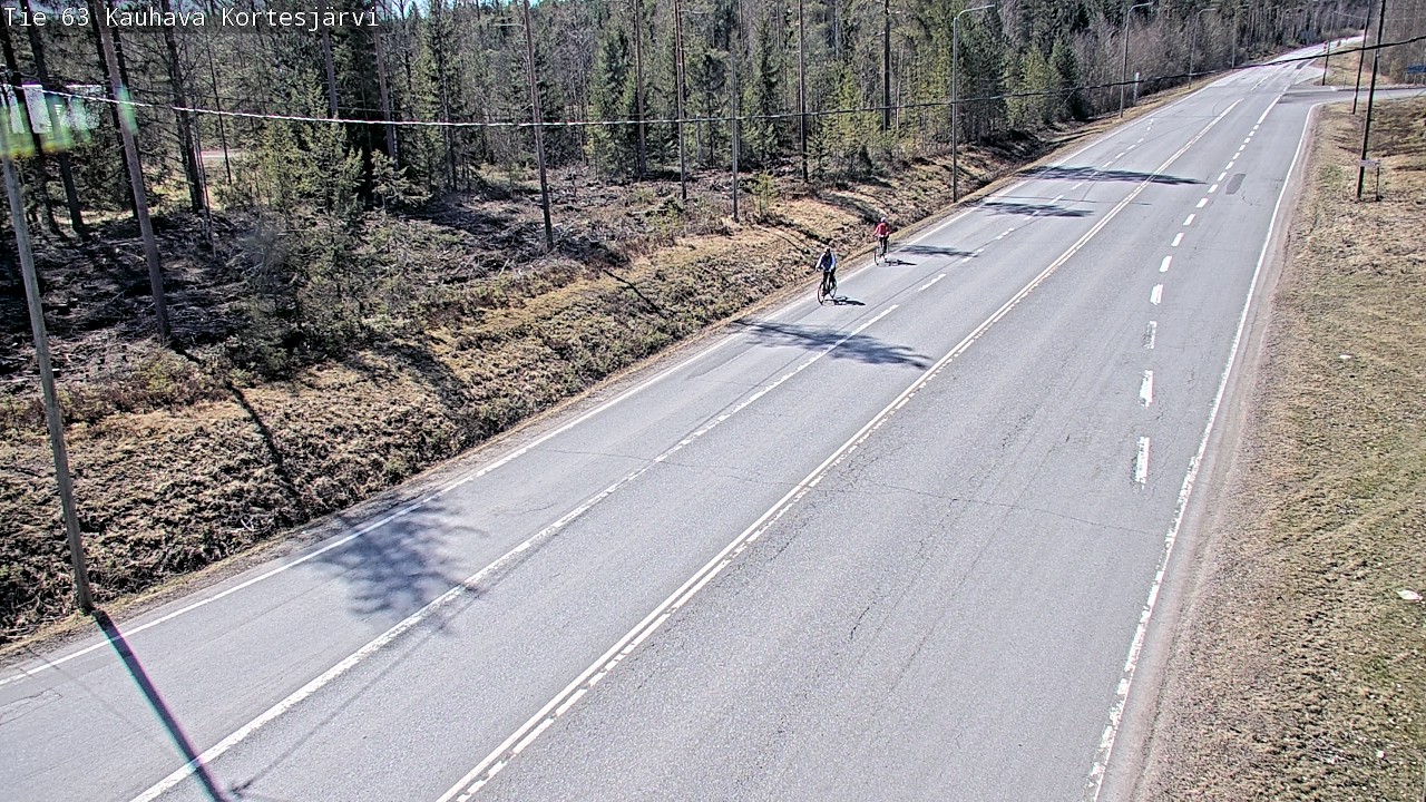 Weather Camera Image Väg 63 Kauhava Kortesjärvi, Kauhava, Etelä-Pohjanmaa