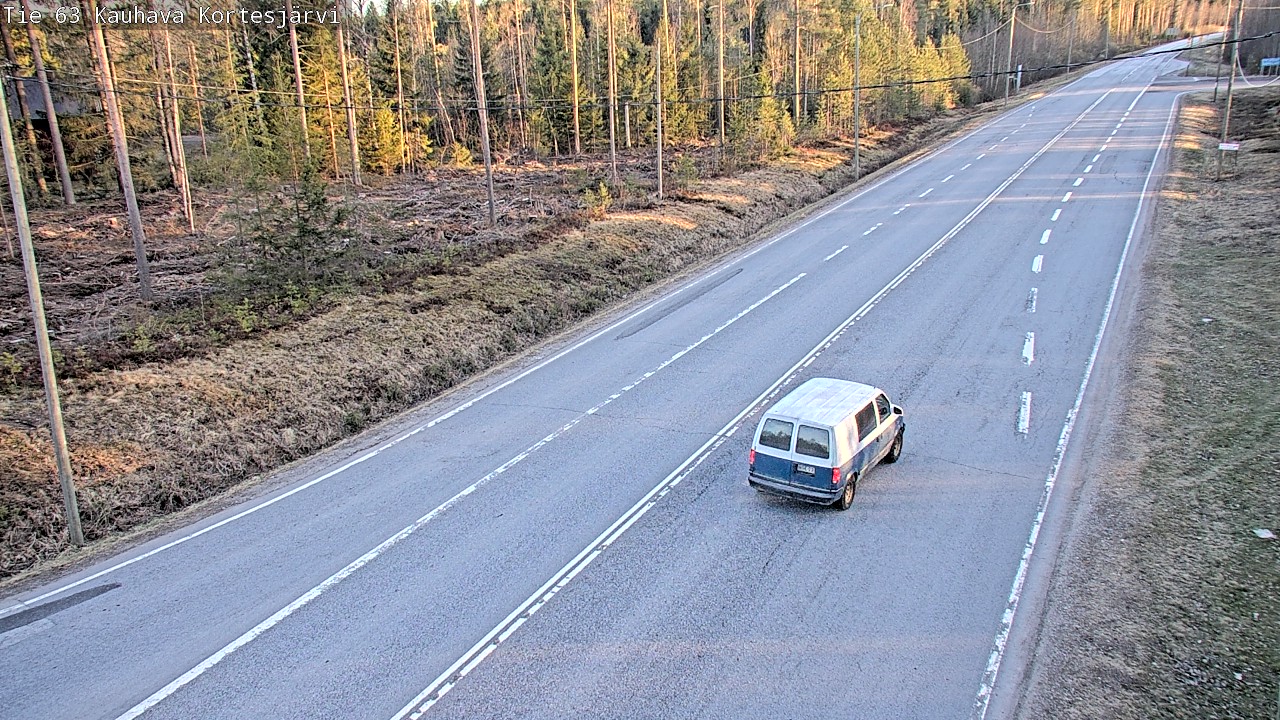 Weather Camera Image Väg 63 Kauhava Kortesjärvi, Kauhava, Etelä-Pohjanmaa