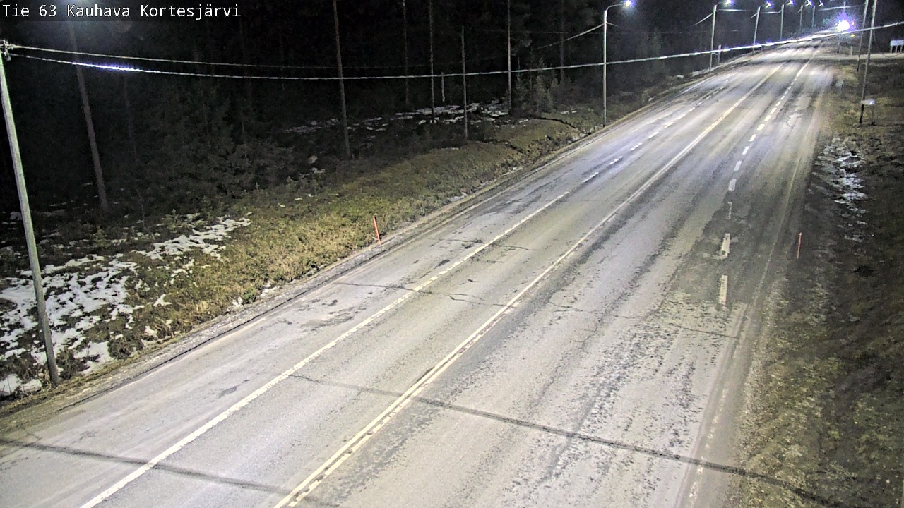 Weather Camera Image Väg 63 Kauhava Kortesjärvi, Kauhava, Etelä-Pohjanmaa