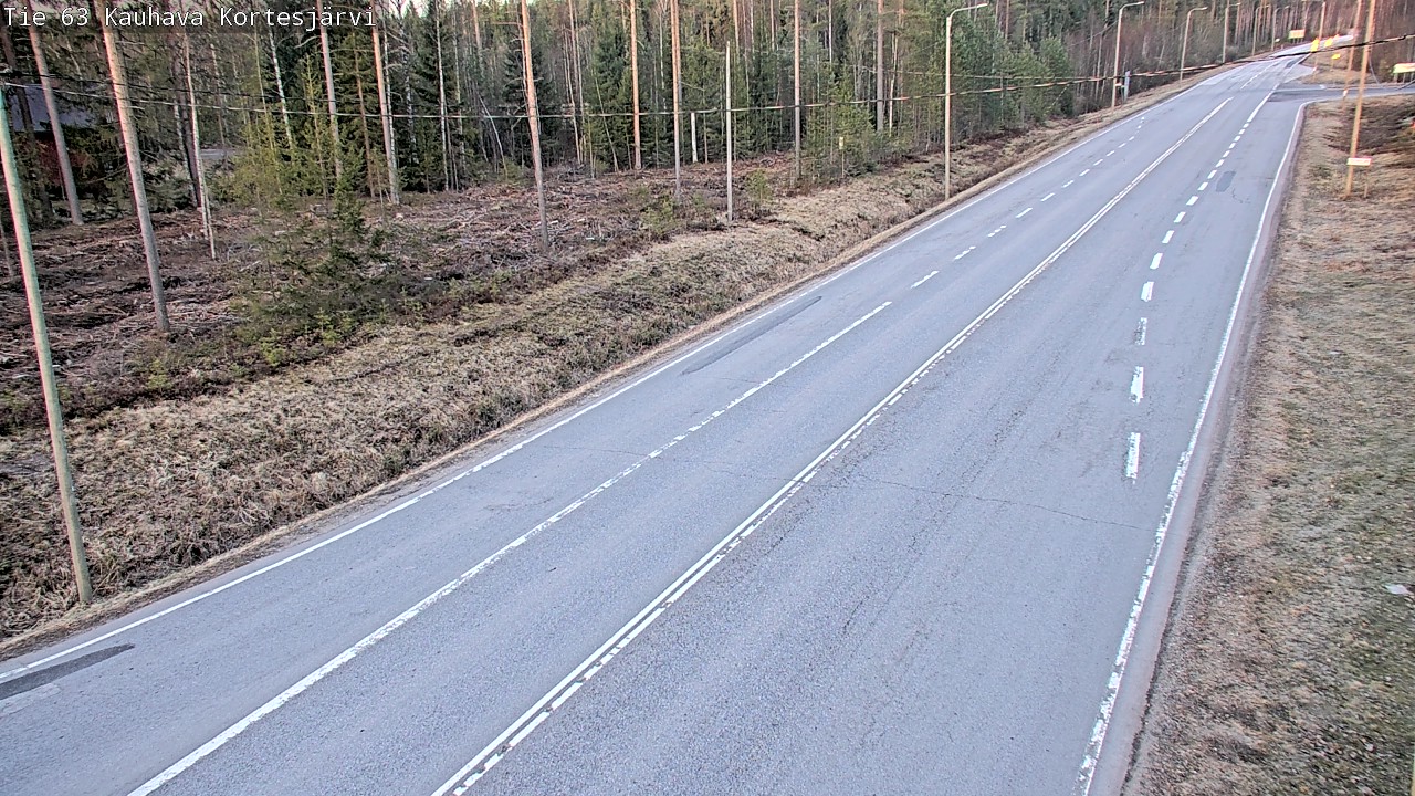Weather Camera Image Väg 63 Kauhava Kortesjärvi, Kauhava, Etelä-Pohjanmaa