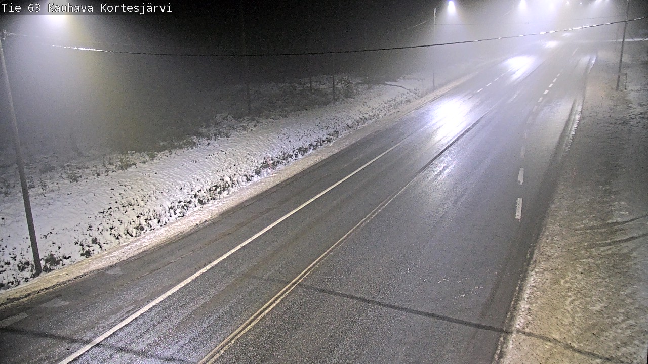 Weather Camera Image Road 63 Kauhava Kortesjärvi, Kauhava, Etelä-Pohjanmaa