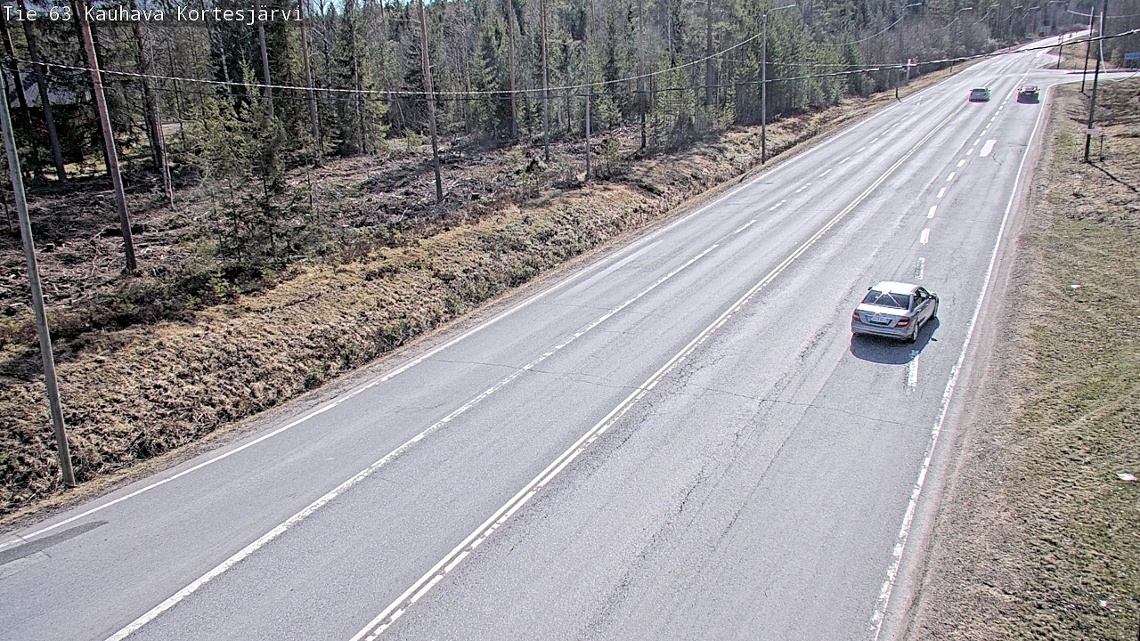 Weather Camera Image Väg 63 Kauhava Kortesjärvi, Kauhava, Etelä-Pohjanmaa