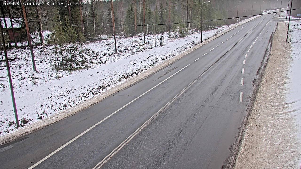 Weather Camera Image Road 63 Kauhava Kortesjärvi, Kauhava, Etelä-Pohjanmaa