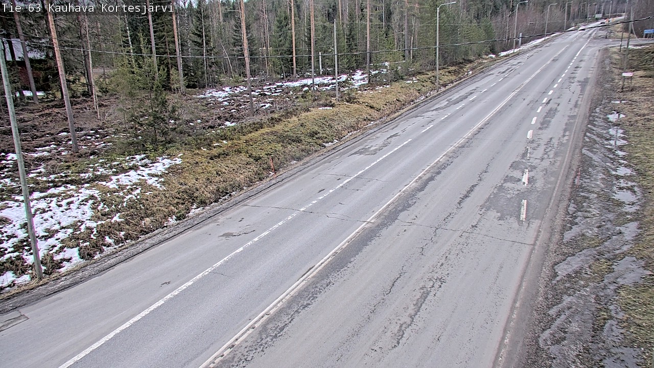 Weather Camera Image Road 63 Kauhava Kortesjärvi, Kauhava, Etelä-Pohjanmaa