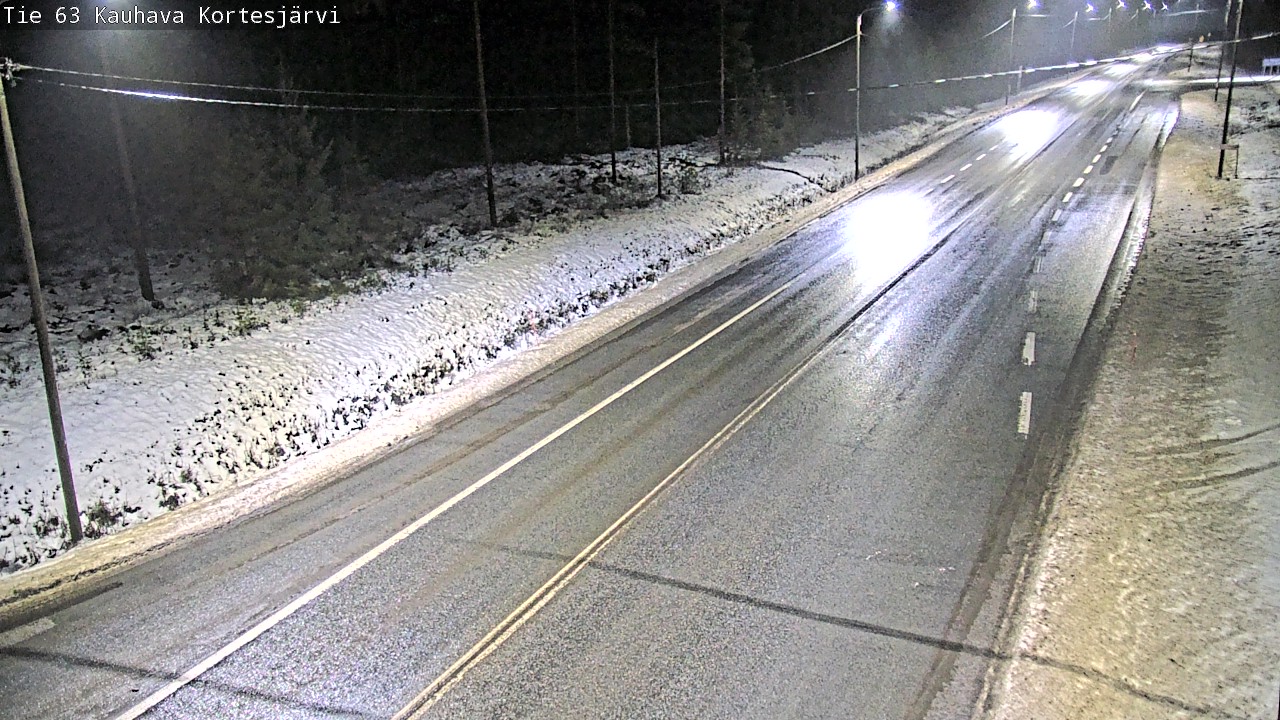 Weather Camera Image Road 63 Kauhava Kortesjärvi, Kauhava, Etelä-Pohjanmaa