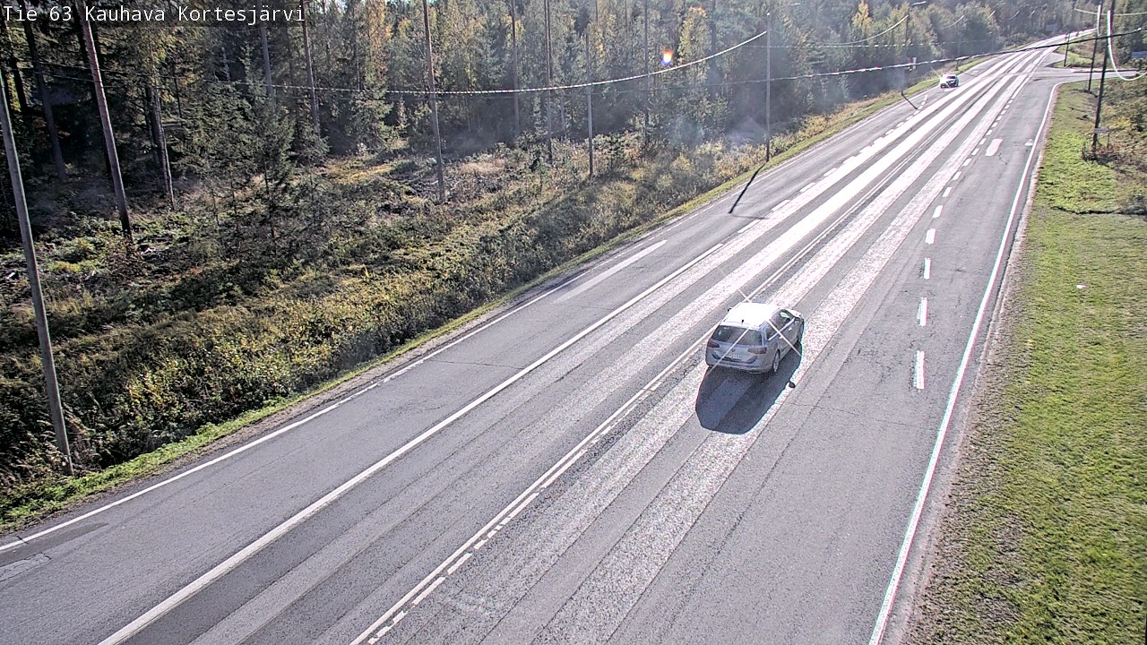 Weather Camera Image Road 63 Kauhava Kortesjärvi, Kauhava, Etelä-Pohjanmaa