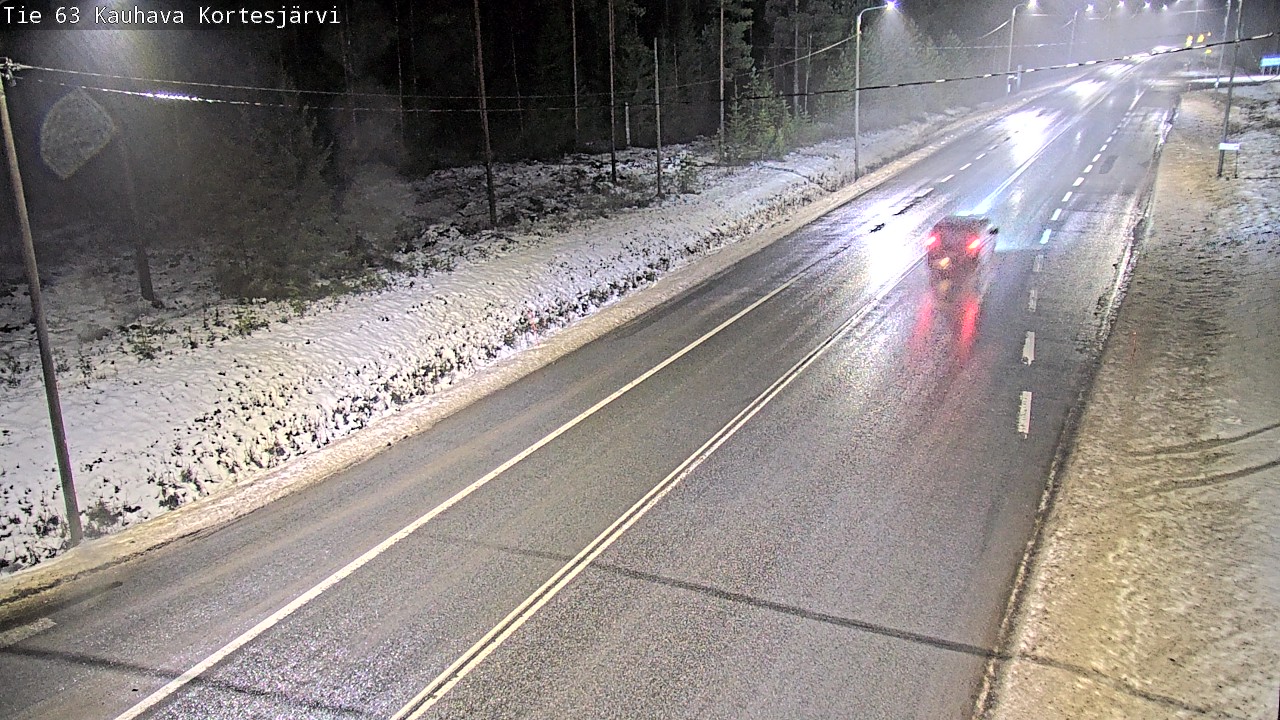 Weather Camera Image Road 63 Kauhava Kortesjärvi, Kauhava, Etelä-Pohjanmaa