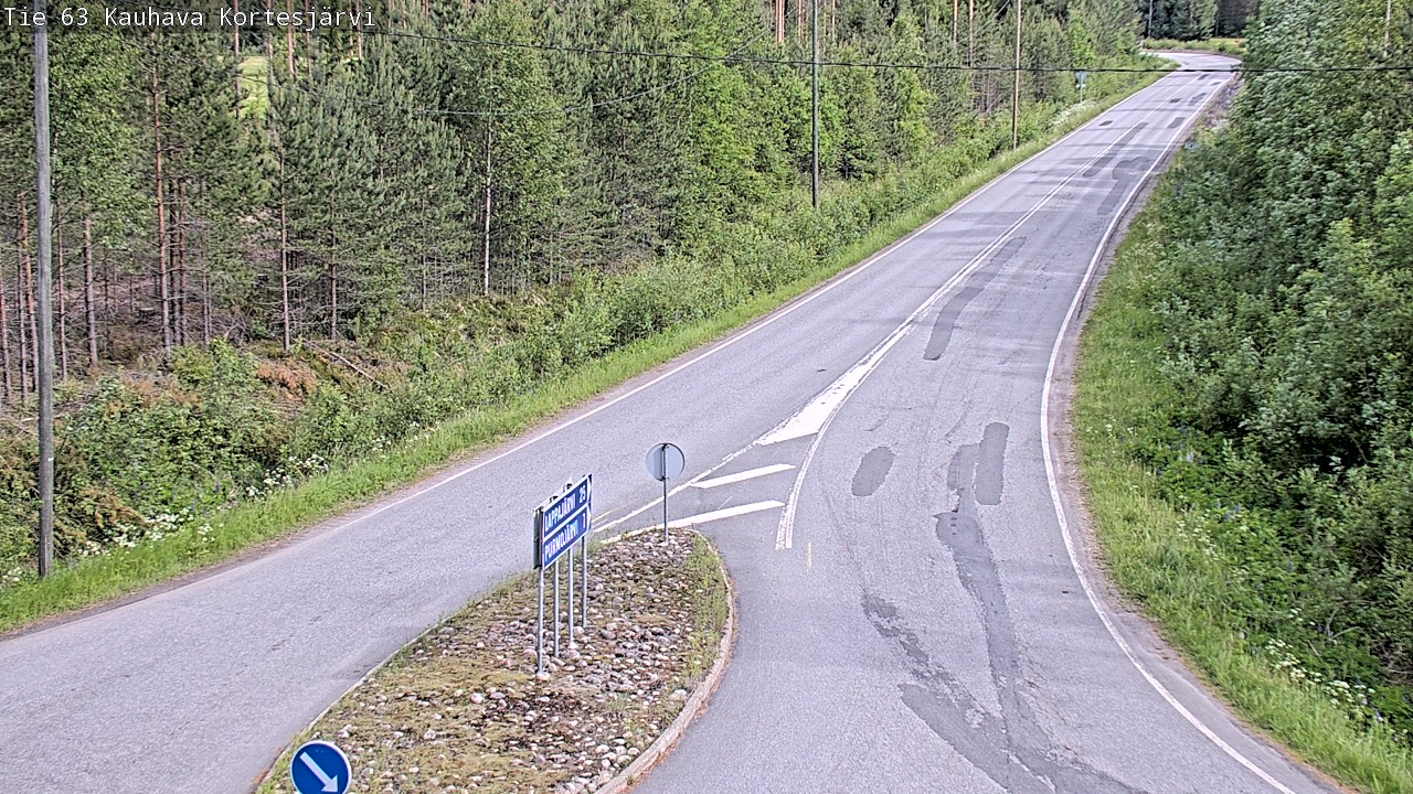Weather Camera Image Väg 63 Kauhava Kortesjärvi, Kauhava, Etelä-Pohjanmaa