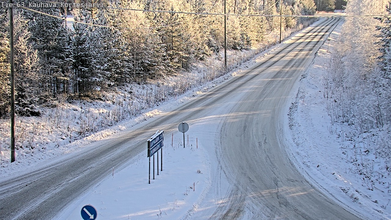 Weather Camera Image Road 63 Kauhava Kortesjärvi, Kauhava, Etelä-Pohjanmaa
