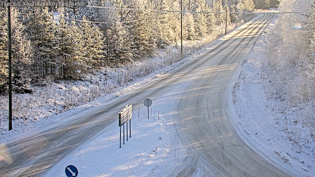 Weather Camera Image Road 63 Kauhava Kortesjärvi, Kauhava, Etelä-Pohjanmaa