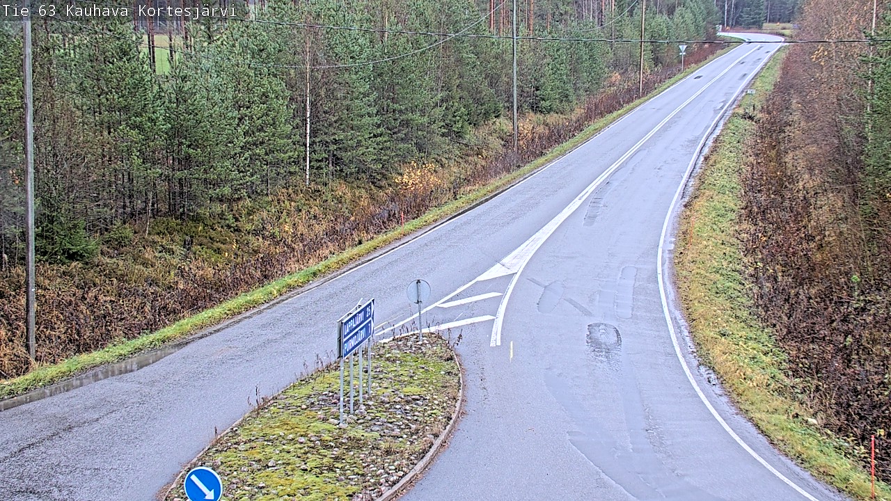 Weather Camera Image Road 63 Kauhava Kortesjärvi, Kauhava, Etelä-Pohjanmaa