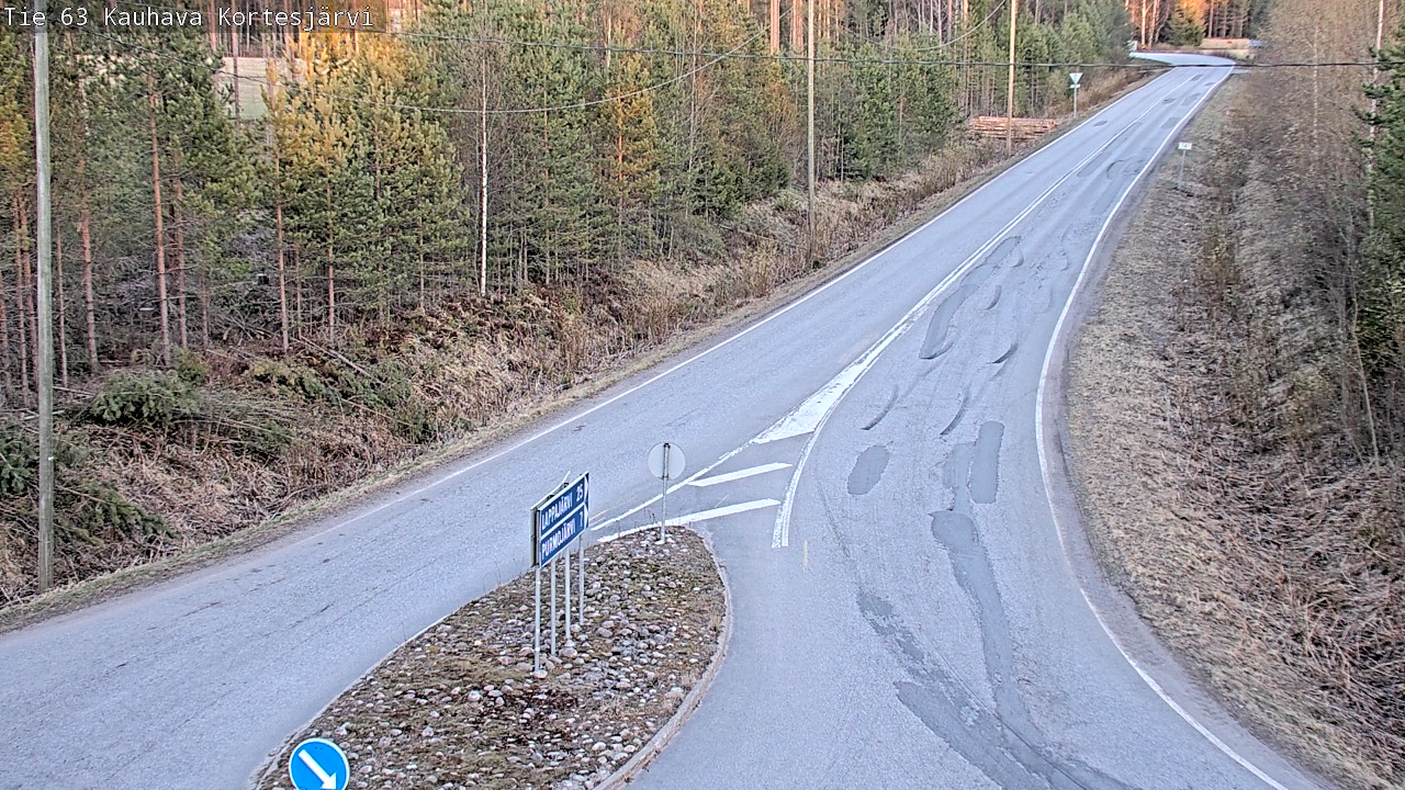 Weather Camera Image Väg 63 Kauhava Kortesjärvi, Kauhava, Etelä-Pohjanmaa