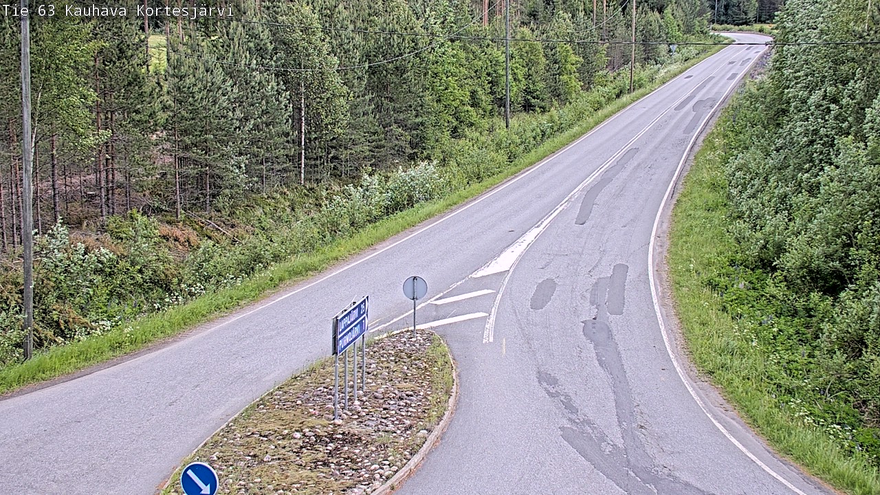 Weather Camera Image Väg 63 Kauhava Kortesjärvi, Kauhava, Etelä-Pohjanmaa