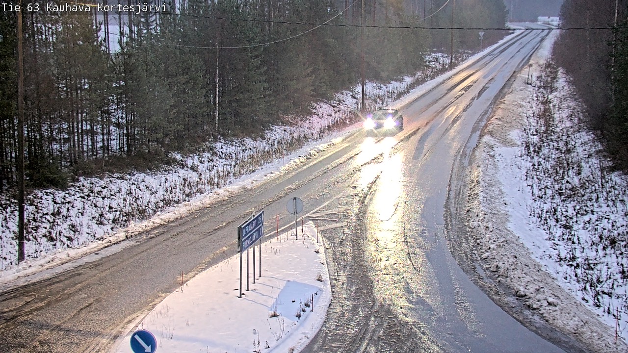 Weather Camera Image Road 63 Kauhava Kortesjärvi, Kauhava, Etelä-Pohjanmaa