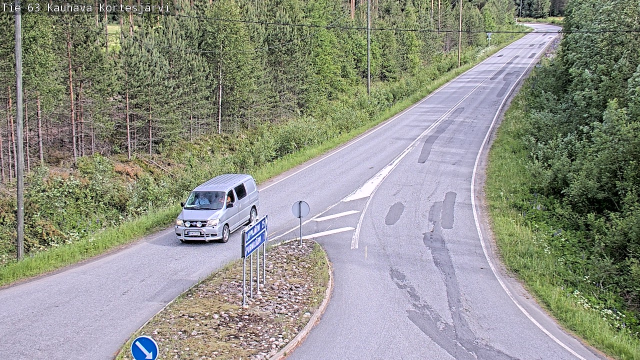 Weather Camera Image Road 63 Kauhava Kortesjärvi, Kauhava, Etelä-Pohjanmaa