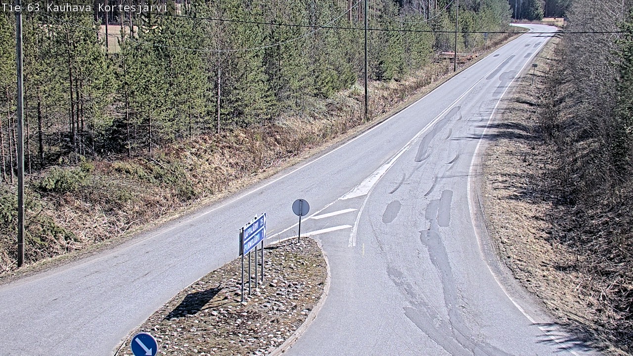 Weather Camera Image Road 63 Kauhava Kortesjärvi, Kauhava, Etelä-Pohjanmaa