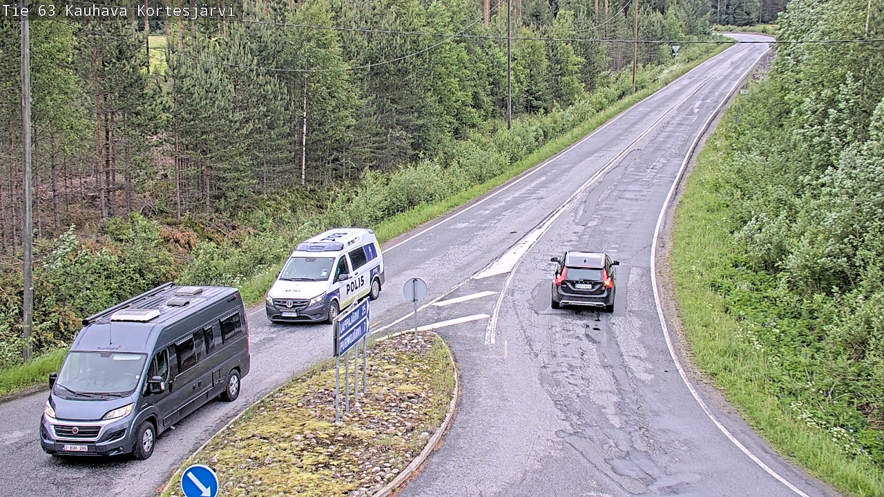 Weather Camera Image Väg 63 Kauhava Kortesjärvi, Kauhava, Etelä-Pohjanmaa