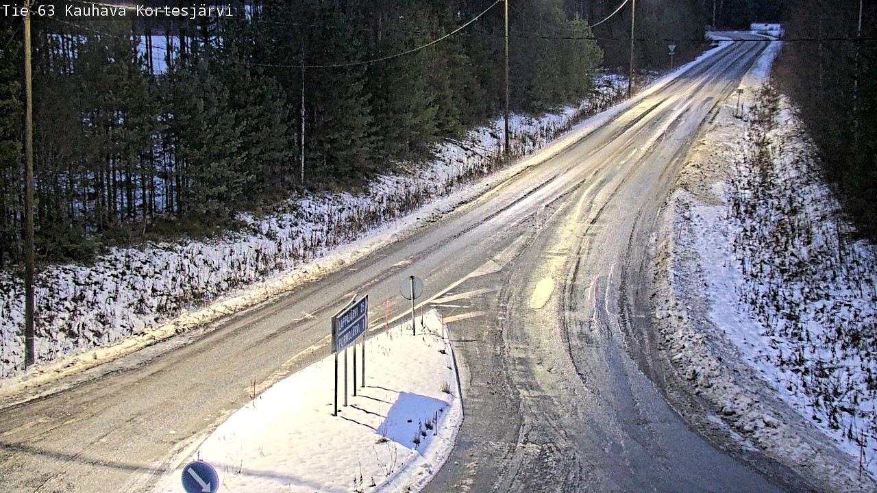 Weather Camera Image Road 63 Kauhava Kortesjärvi, Kauhava, Etelä-Pohjanmaa