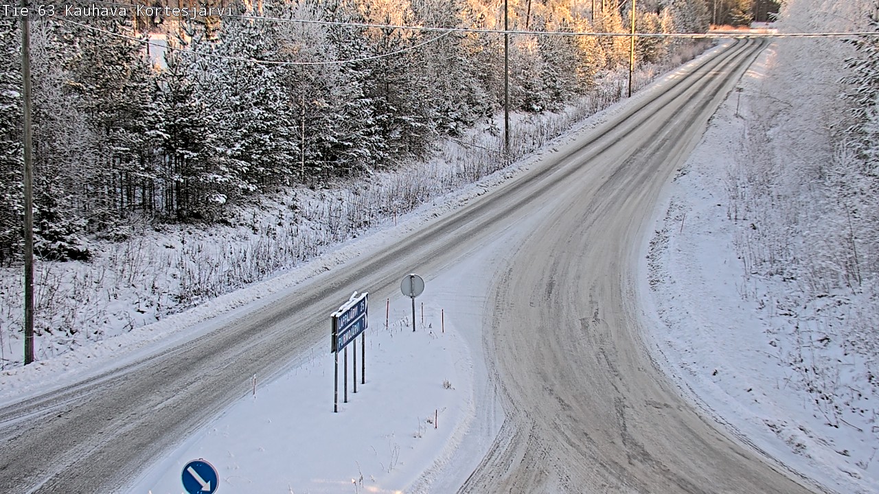 Weather Camera Image Road 63 Kauhava Kortesjärvi, Kauhava, Etelä-Pohjanmaa
