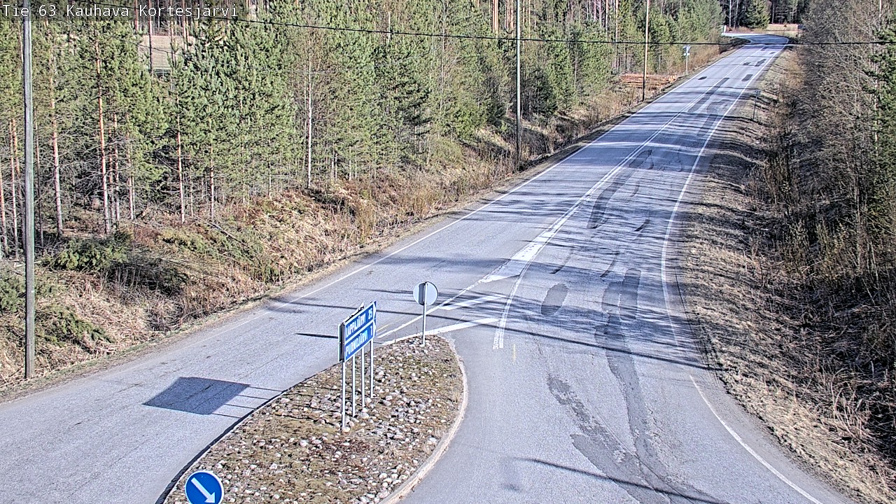 Weather Camera Image Road 63 Kauhava Kortesjärvi, Kauhava, Etelä-Pohjanmaa