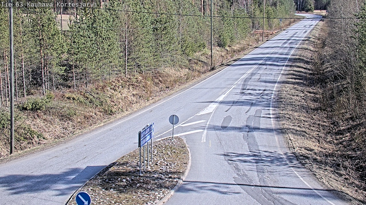 Weather Camera Image Road 63 Kauhava Kortesjärvi, Kauhava, Etelä-Pohjanmaa