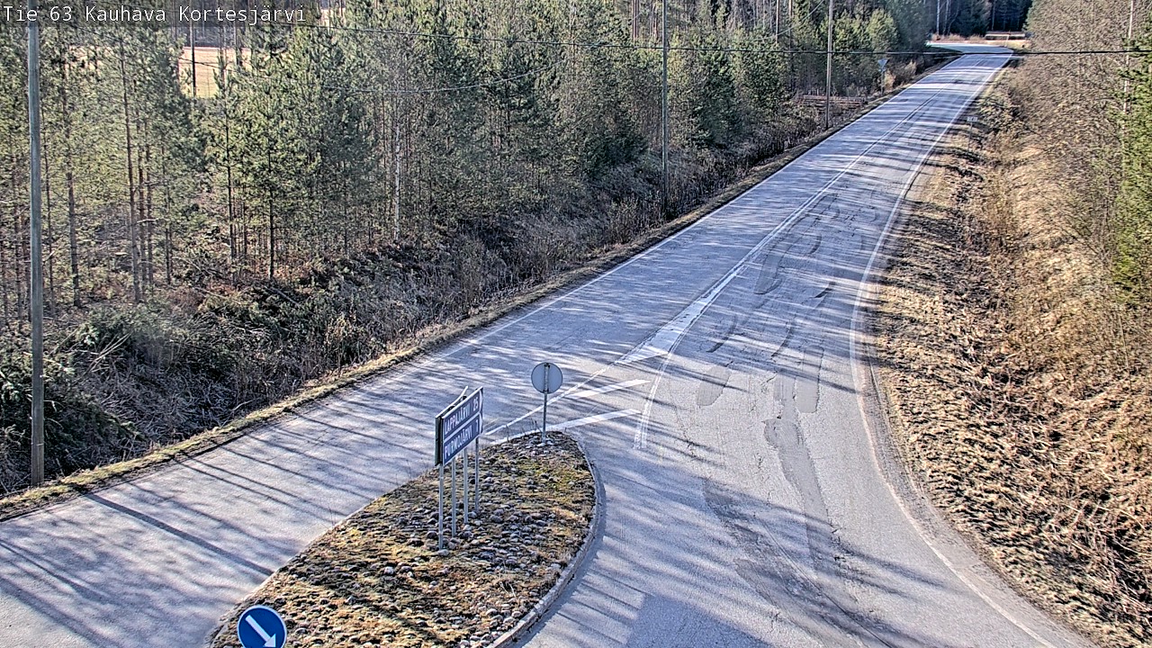 Weather Camera Image Road 63 Kauhava Kortesjärvi, Kauhava, Etelä-Pohjanmaa