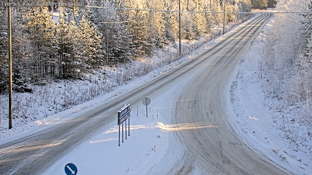 Weather Camera Image Road 63 Kauhava Kortesjärvi, Kauhava, Etelä-Pohjanmaa