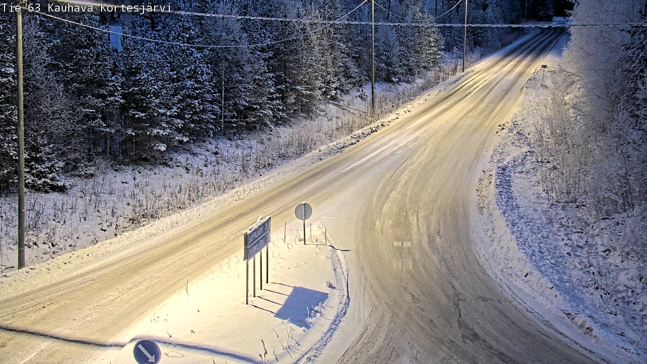Weather Camera Image Road 63 Kauhava Kortesjärvi, Kauhava, Etelä-Pohjanmaa
