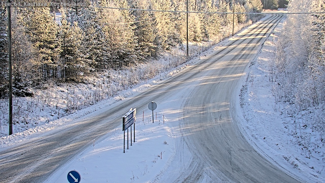 Weather Camera Image Road 63 Kauhava Kortesjärvi, Kauhava, Etelä-Pohjanmaa
