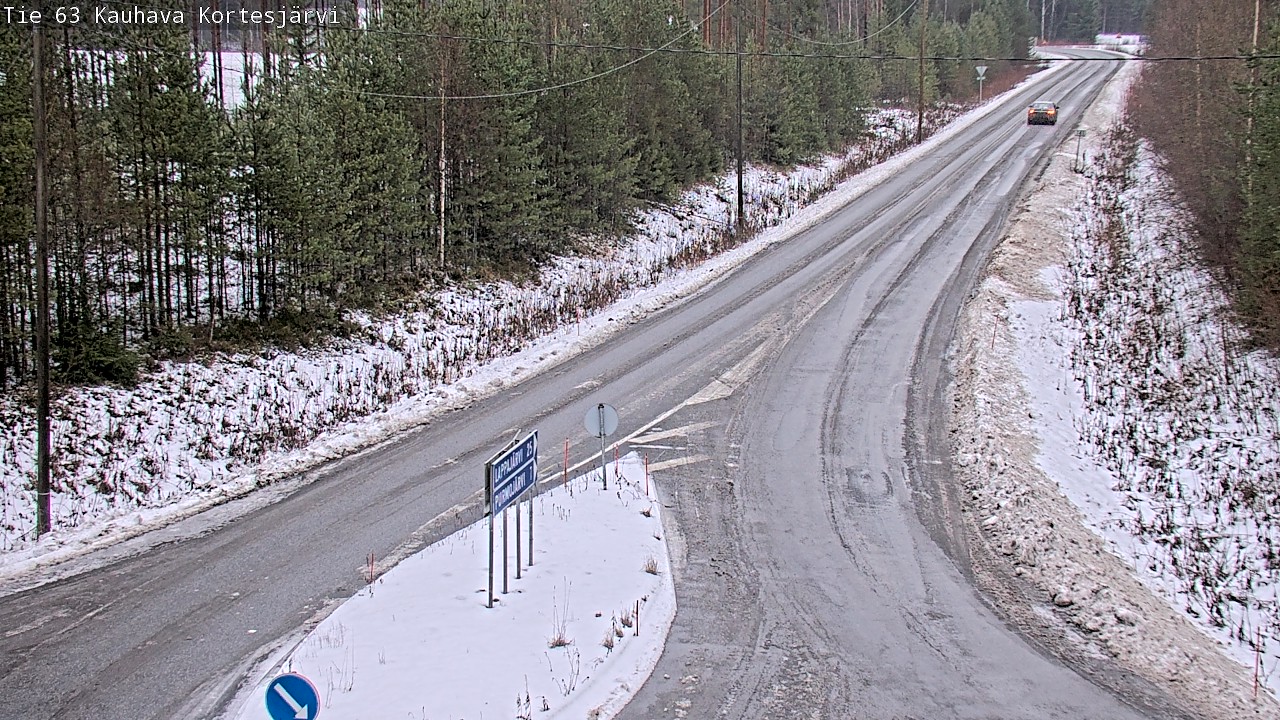 Weather Camera Image Road 63 Kauhava Kortesjärvi, Kauhava, Etelä-Pohjanmaa