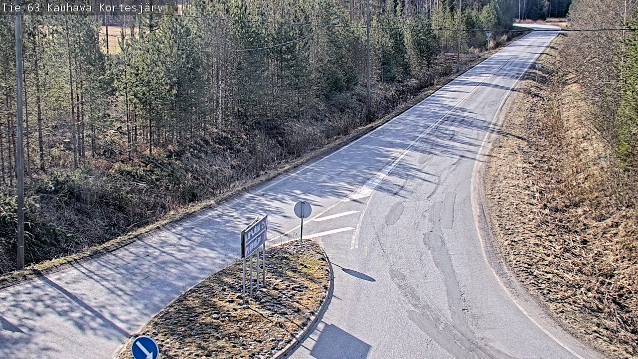 Weather Camera Image Road 63 Kauhava Kortesjärvi, Kauhava, Etelä-Pohjanmaa