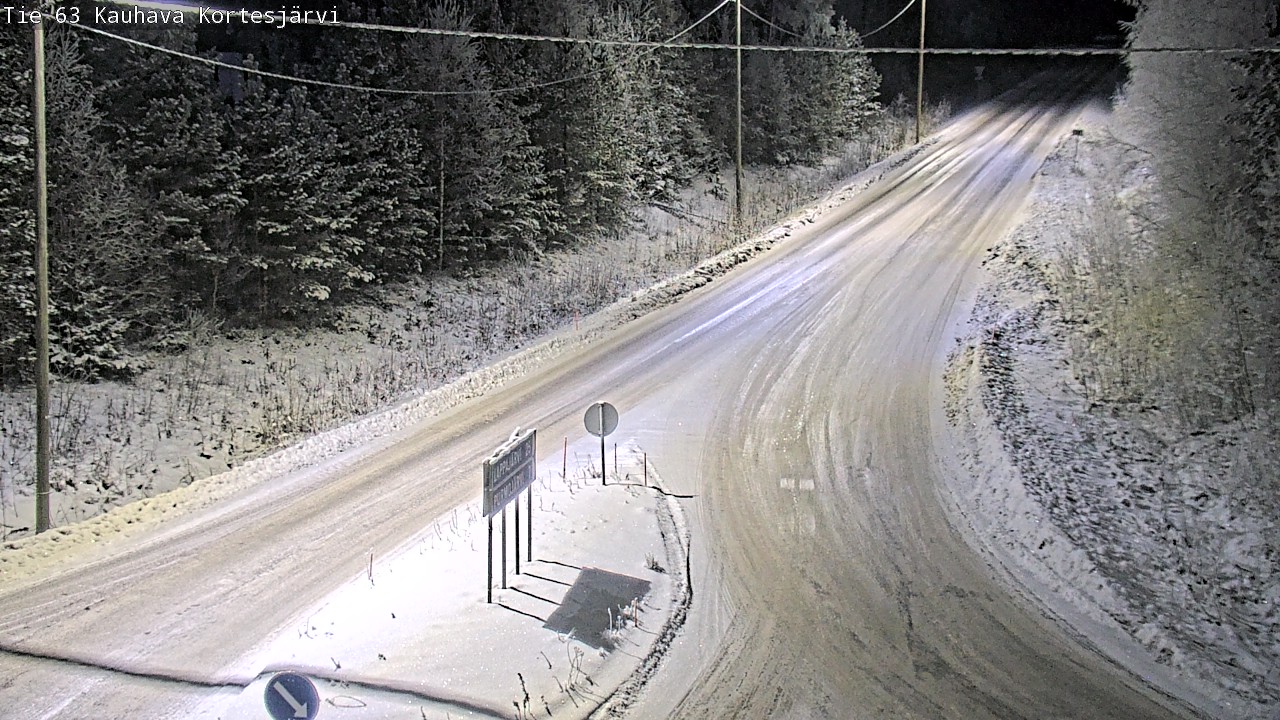 Weather Camera Image Road 63 Kauhava Kortesjärvi, Kauhava, Etelä-Pohjanmaa