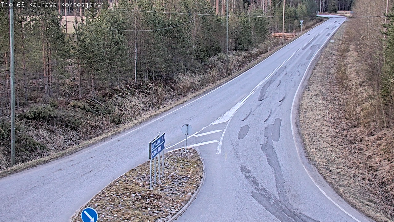 Weather Camera Image Väg 63 Kauhava Kortesjärvi, Kauhava, Etelä-Pohjanmaa