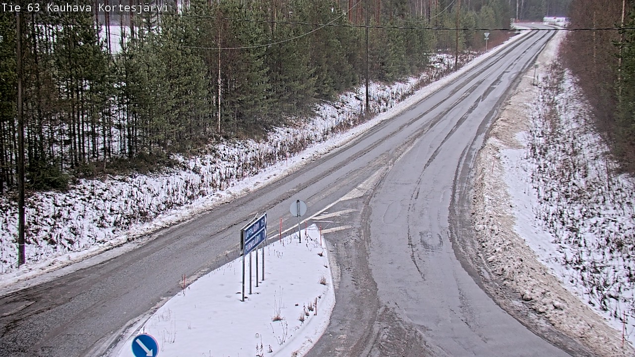 Weather Camera Image Road 63 Kauhava Kortesjärvi, Kauhava, Etelä-Pohjanmaa