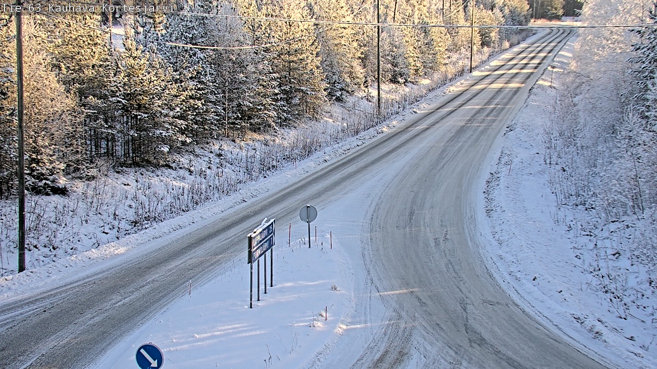 Weather Camera Image Road 63 Kauhava Kortesjärvi, Kauhava, Etelä-Pohjanmaa